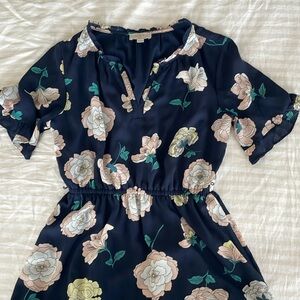 Loft Floral Navy Dress SP